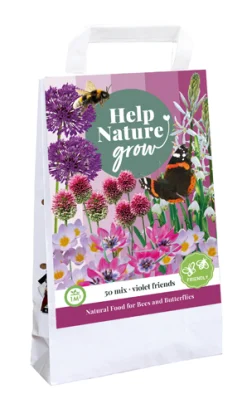 Bloembollen|Ecocheques|ohgreen 1 tas violet friends 'help nature grow'