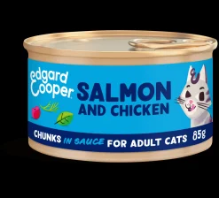 Kat Voeding|ohgreen Adult zalm&kip in saus 85g