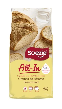 Voeding|ohgreen All-in-mix voor brood met sesamzaad