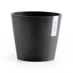 Kunststof|Ecocheques|ohgreen Amsterdam 20cm donkergrijs met waterreservoir