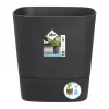 Kunststof|Ecocheques|ohgreen AQUA CARE VIERKANT 38CM HOUTSKOOLGRIJS
