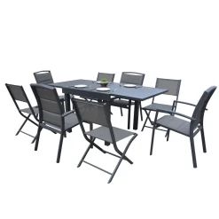Tuinmeubelen|ohgreen Armstoel Modulo grijs antraciet