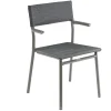 Tuinmeubelen|ohgreen Armstoel Oron Duo Obsidian Titane