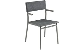 Tuinmeubelen|ohgreen Armstoel Oron Duo Obsidian Titane