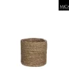 Potten En Vazen|ohgreen Atlantic mand licht bruin - h16xd16cm