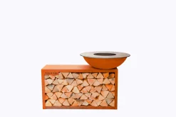 Bbq|ohgreen Barbecue Island d88cm met grote houtopslag