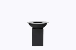 Bbq|ohgreen Barbecue zwarte poedercoat d88cm met vierkante gesloten voet