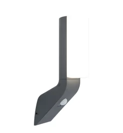 Verlichting|Ecocheques|ohgreen Bati wandlamp met sensor antraciet grijs led 15w