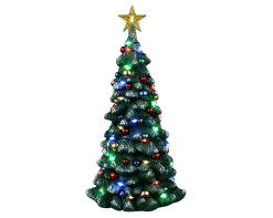 Lemax Kerstdorpen|ohgreen Besneeuwde kerstboom, b/o (4,5v)
