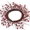 Kerstkransen En Guirlandes Kunststof|ohgreen Bessenkrans 45cm rood