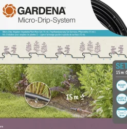 Bewatering|Ecocheques|ohgreen Bewateringsset voor gewassen- of plantenrijen van 15m