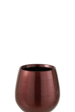 Potten En Vazen|ohgreen Bloemp blinkend ker rd/gd m (21x21x19cm)