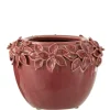 Potten En Vazen|ohgreen Bloemp bloem keramiek roze l (21x21x16cm)