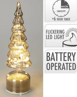 Deco Verlichting Binnen|ohgreen Boom glas led 36cm