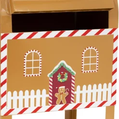Thema Holiday|Kerstdecoratie|ohgreen Brievenbus gingerbread h34cm