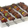 Accessoires En Onderhoud|ohgreen Brochettehouder uit rvs voor 5 stuks 35,5x26,5x4,5cm