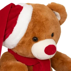 Thema Classic|Kerstdecoratie|ohgreen Bruine teddybeer pluche h48cm