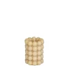Kaarsen|ohgreen Bubble kaars l.bruin - h9,5xd7,5cm