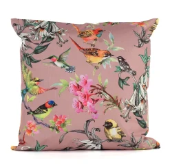 Accessoires En Onderhoud|ohgreen Buitenkussen vogels oud roze 45x45cm