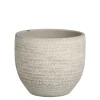 Potten En Vazen|ohgreen Carrie pot rond licht grijs - h14xd16cm