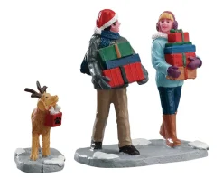 Lemax Kerstdorpen|ohgreen Christmas party, set of 2