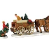 Lemax Kerstdorpen|ohgreen Christmas tree wagon, set of 2