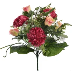 Herfst|Kunstbloemstukken|ohgreen Chrysant roos boeket