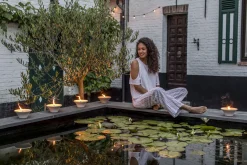 Geuren|ohgreen Citronellakaars in witte schaal - Summer Blossom