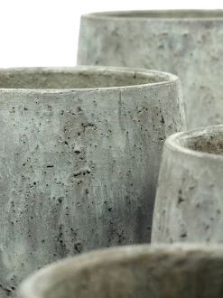 Potten En Vazen|ohgreen Clay Pot roots l17xb17x 15,5 grijs