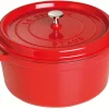 Koken|ohgreen Cocotte rond 28 cm kers