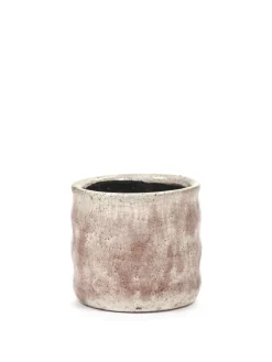 Potten En Vazen|ohgreen Craquelé Pot flame rose d10 h9 cm