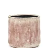 Potten En Vazen|ohgreen Craquelé Pot flame rose d14 h13 cm