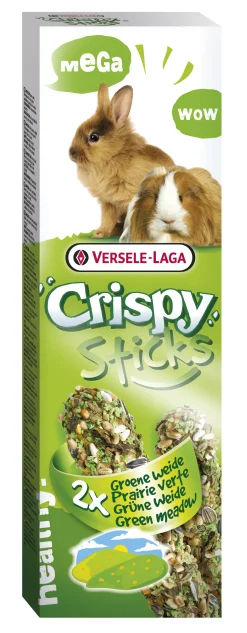 Knaagdieren Voeding|ohgreen Crispy mega sticks konijnen-cavia's "groene weide" - 2 stuks 140g