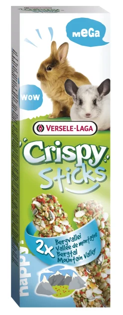 Knaagdieren Voeding|ohgreen Crispy mega sticks konijnen-chinchilla's "bergvallei" - 2 stuks 140g