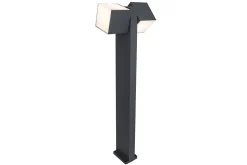 Verlichting|Ecocheques|ohgreen Cuba tuinpaal 2 licht donkergrijs led 24.4w