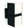 Verlichting|Ecocheques|ohgreen Cuba wandlamp met 2 lichkoppen mat zwart led 24.4w
