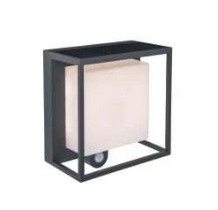Verlichting|Ecocheques|ohgreen Curtis solar wandlamp donkergrijs led 3w