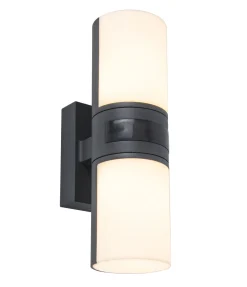 Verlichting|Ecocheques|ohgreen Cyra wandlamp security licht met sensor donkergrijs led 16.5w