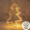 Deco Verlichting Buiten|ohgreen 3d boom metaal zwart 36cm/ 300 led
