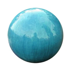 Beelden|ohgreen Decoratieve bol geglazuurd oceaanblauw