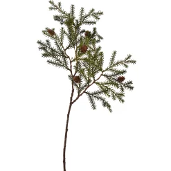 Kerstdecoratie|ohgreen Dennentak met kegel 65cm groen