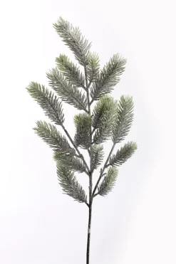 Kerstdecoratie|ohgreen Dennentak x17 met sneeuw 65cm groen
