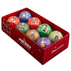 Kerstballen|ohgreen Doos met 8 kerstballen mickey