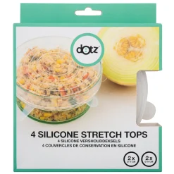 Ecocheques|In En Rond De Keuken|ohgreen DOTZ 4 VERSH.DEKSELS 2X11+14CM