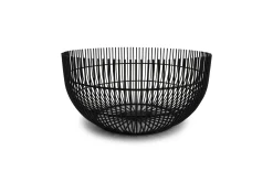 Servies|ohgreen Draadmand 25xh12cm zwart iris