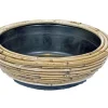 Potten En Vazen|ohgreen Drypot round stripe grey d30h12cm