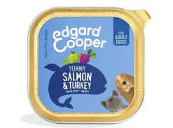 Hond Voeding|ohgreen Edgard & cooper, cup voor adult honden met zalm & kalkoen, 150g