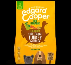 Hond Voeding|ohgreen Edgard & cooper, hondenbrokken voor adult kalkoen & kip, 7kg