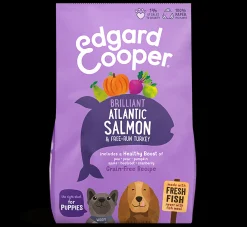 Hond Voeding|ohgreen Edgard & cooper, hondenbrokken voor puppy met zalm & kalkoen, 12kg