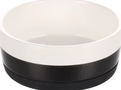 Eet-En Drinkpotten|ohgreen Eet- en drinkpot duke rond zwart & wit